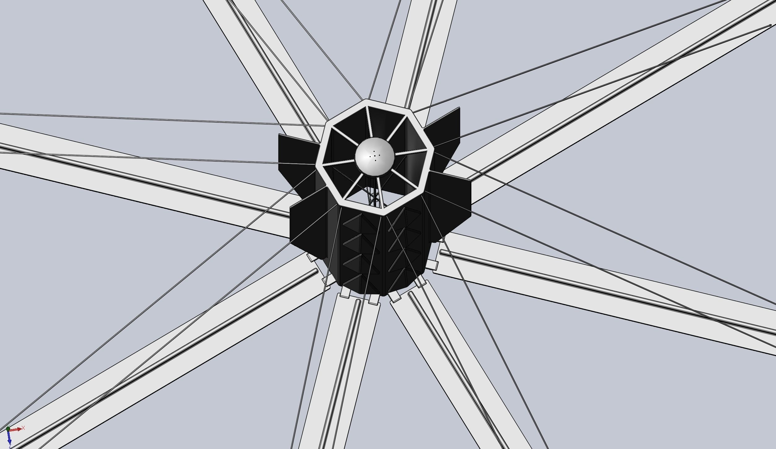 Basic Model Of A Rotating Space Habitat Concept 3D print model_9