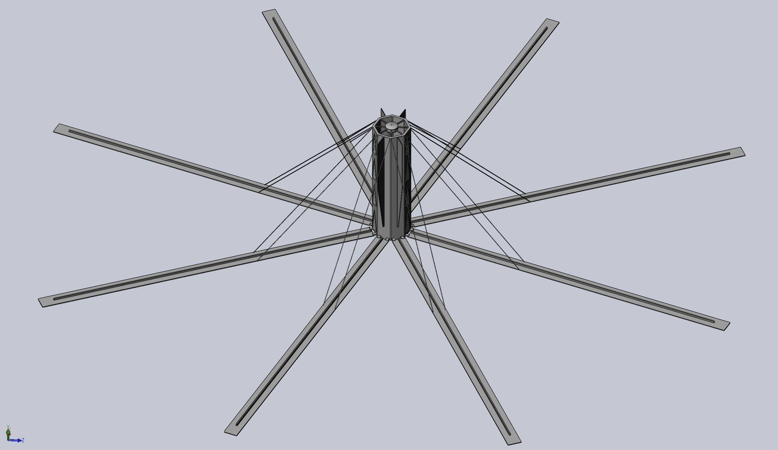 Basic Model Of A Rotating Space Habitat Concept 3D print model_7