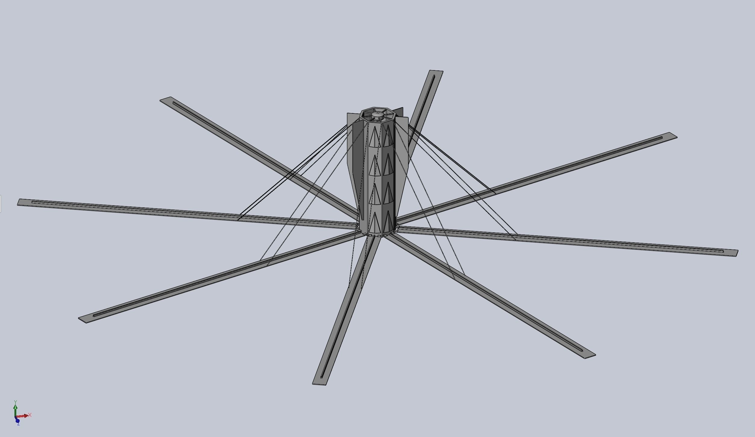 Basic Model Of A Rotating Space Habitat Concept 3D print model_1