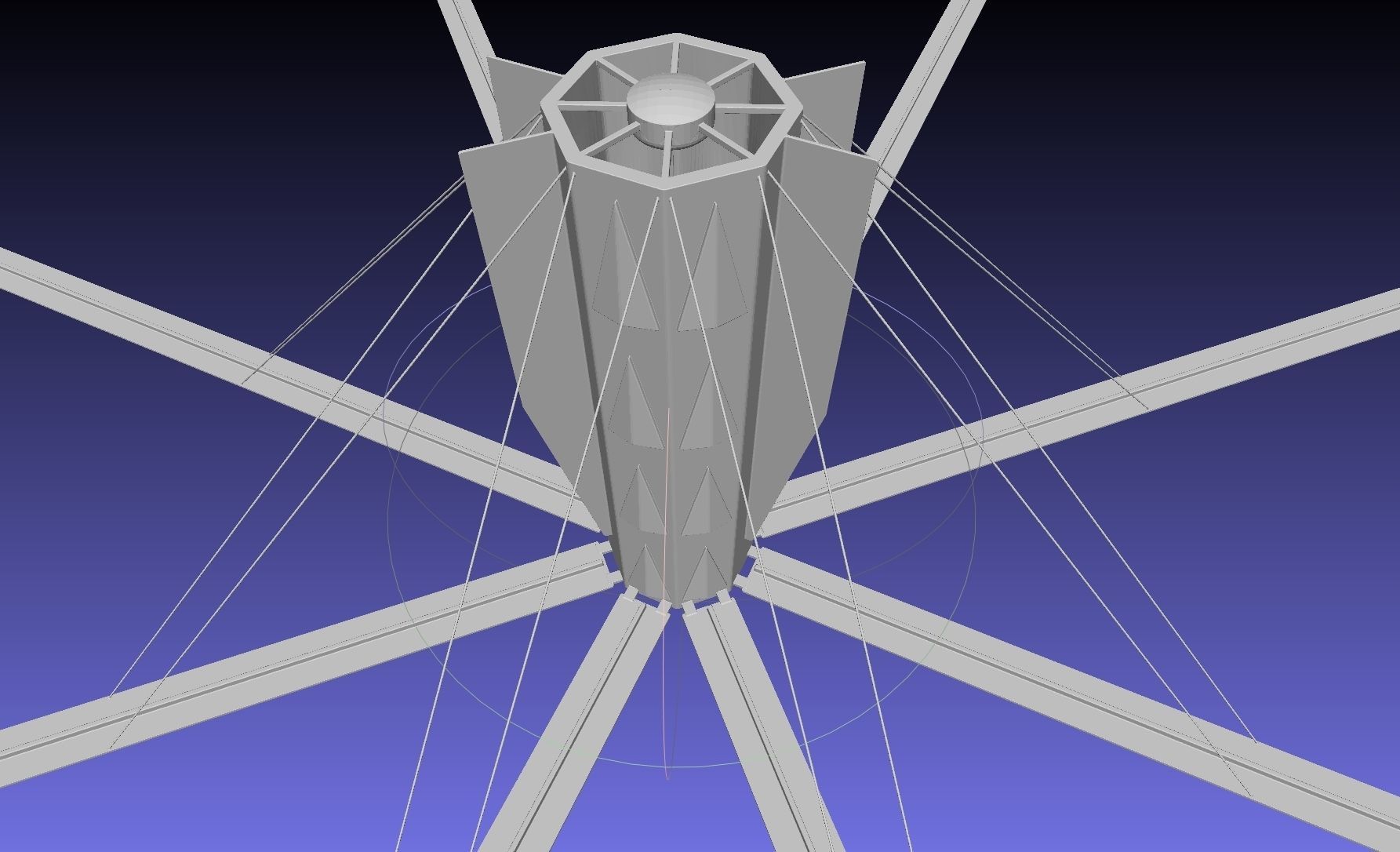Basic Model Of A Rotating Space Habitat Concept 3D print model_5