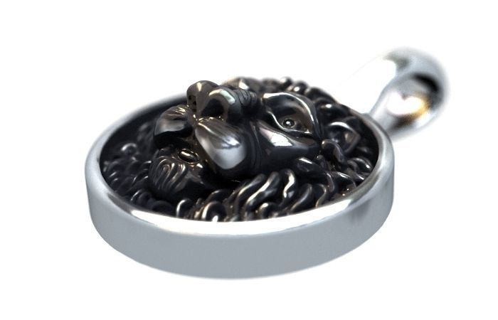 Leon pendant 3D print model_2