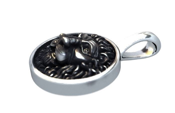 Leon pendant 3D print model_3