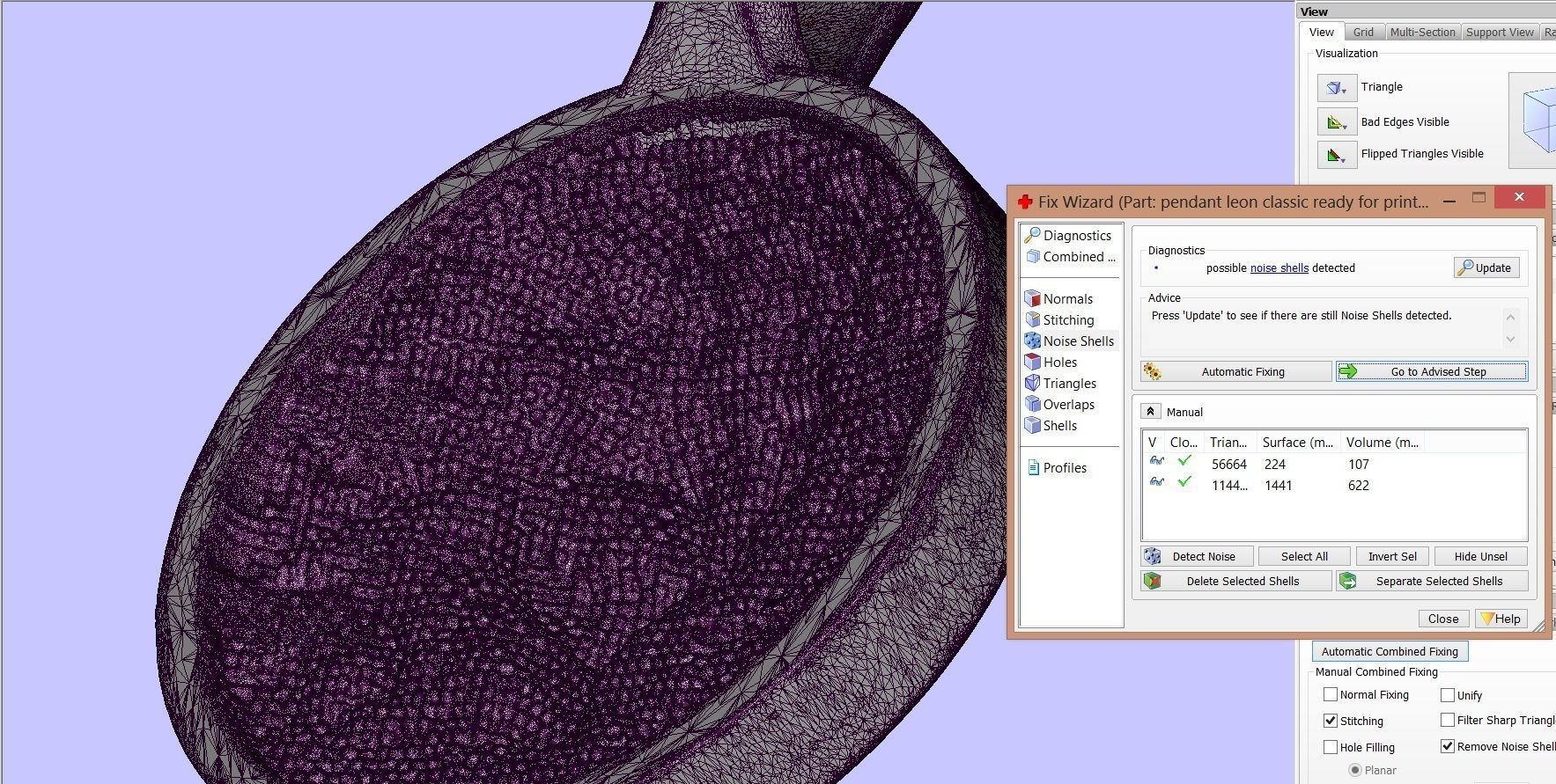 Leon pendant 3D print model_4