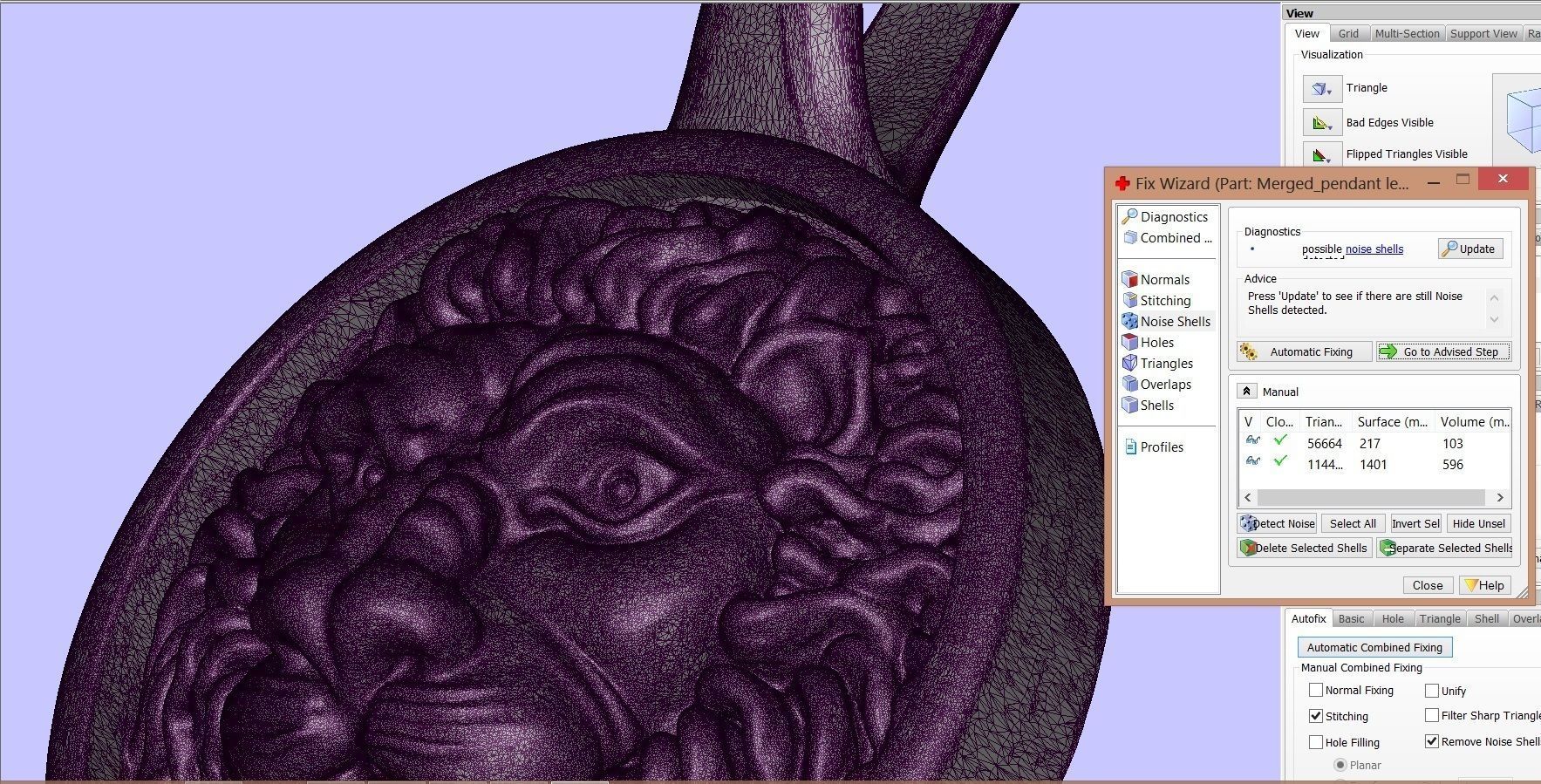 Leon pendant 3D print model_5