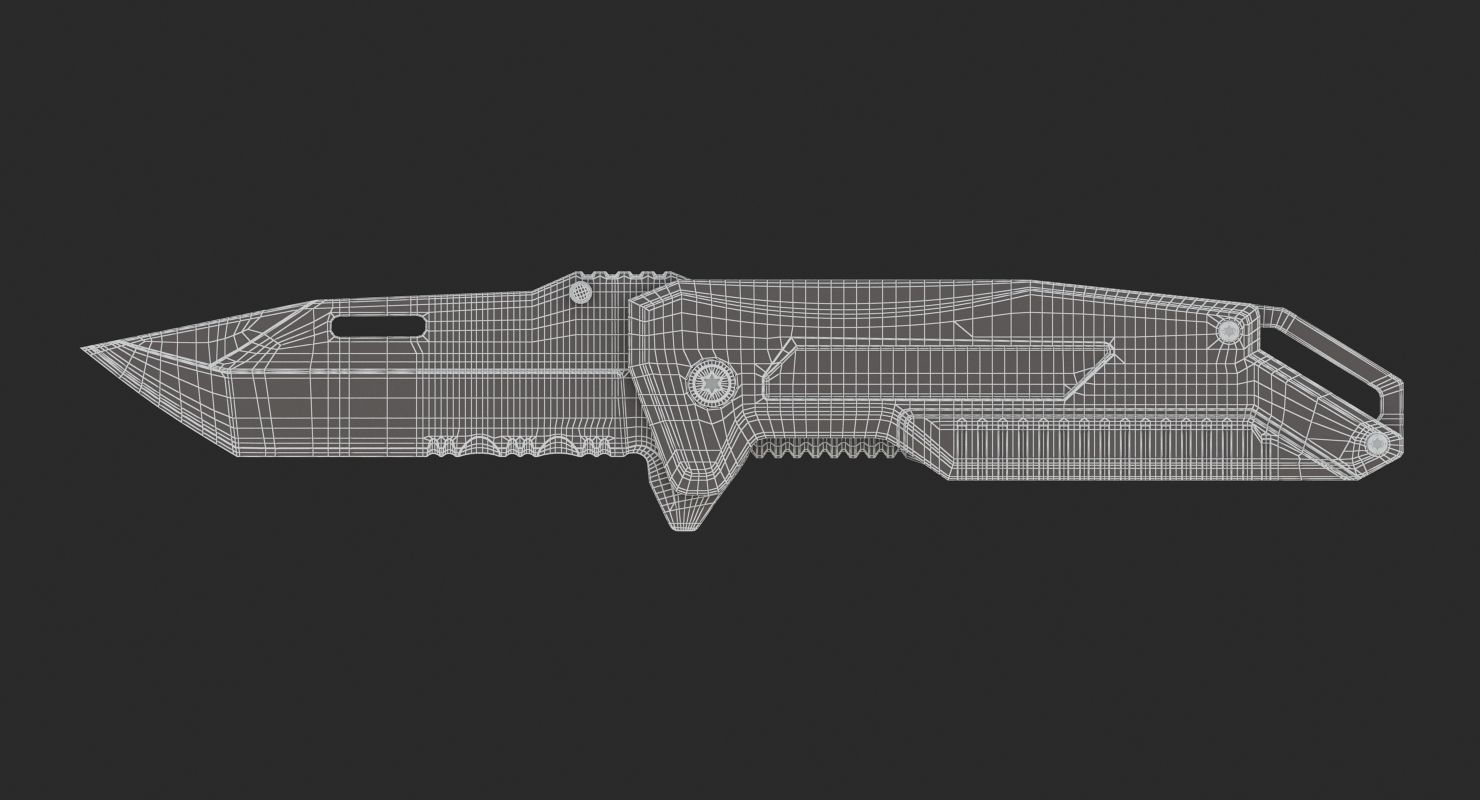 Tool Knife 3D model_7