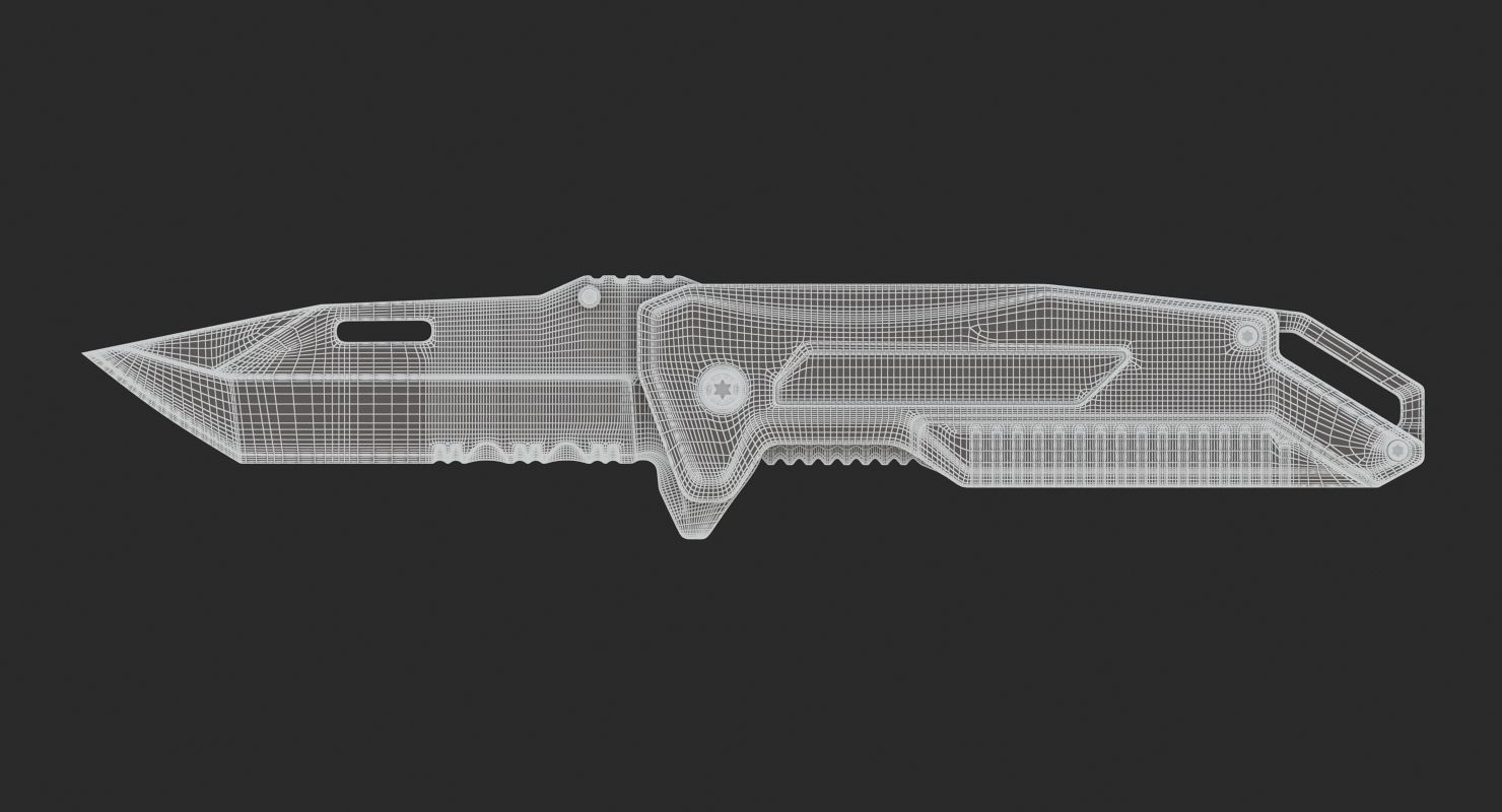 Tool Knife 3D model_8