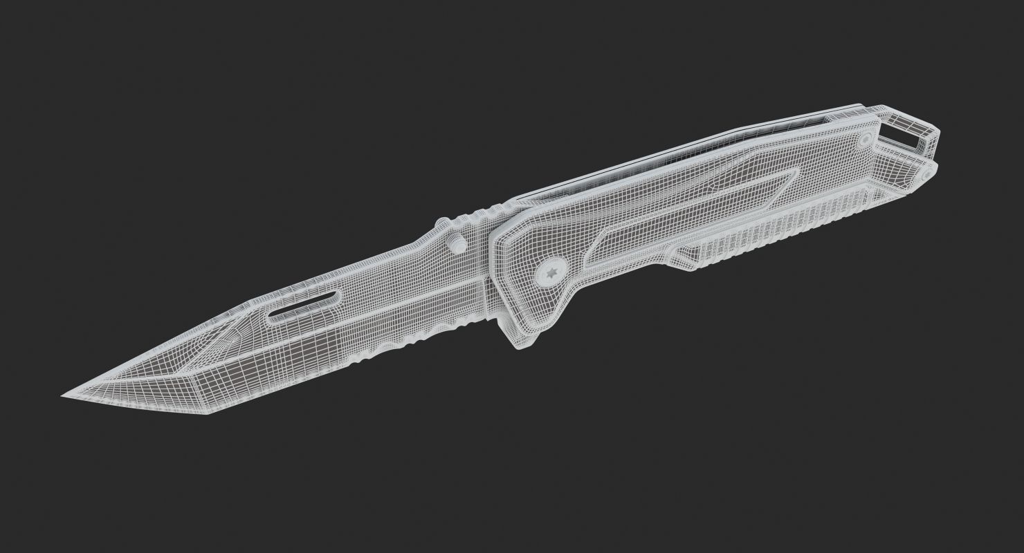 Tool Knife 3D model_10