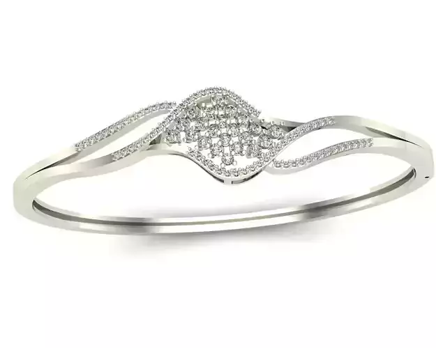 Bangle-8 elegant diamond bangle bracelet
