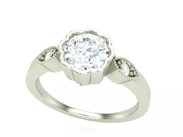 Engagement ring -154 3D print model