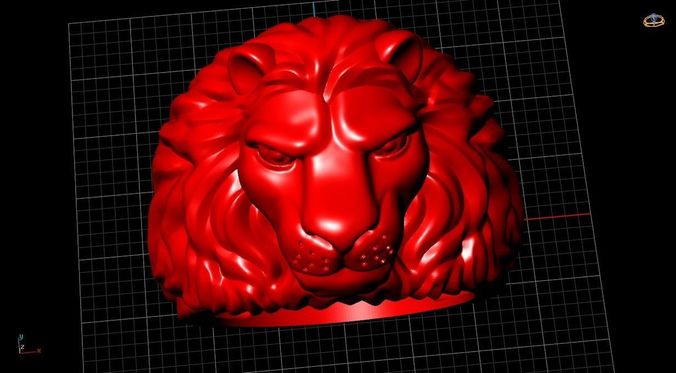 Lion ring  3D print model