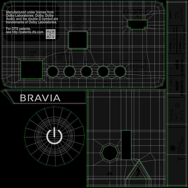 E3D - TOP TV  OLED 4K model 3D model_59