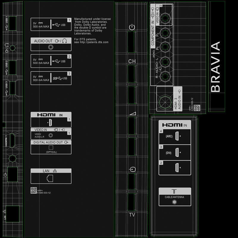 E3D - TOP TV  OLED 4K model 3D model_87