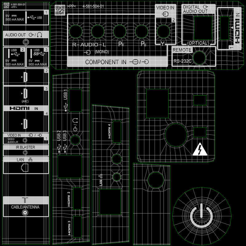 E3D - TOP TV  OLED 4K model 3D model_69