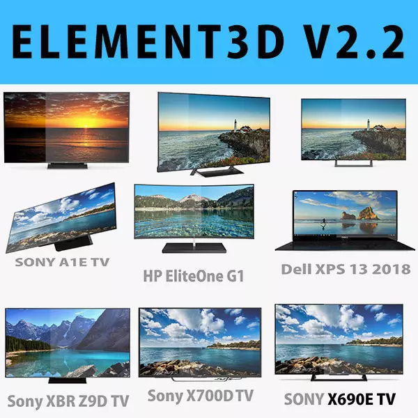 E3D - TOP TV  OLED 4K model 3D model_0