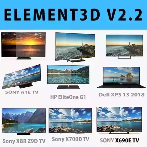 E3D - TOP TV  OLED 4K model