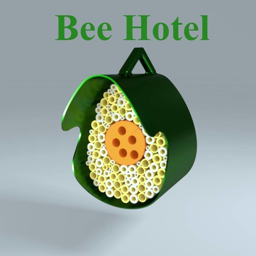Bee Hotel 3D print model_3