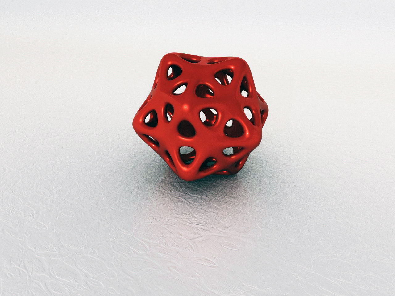 Dodecahedron polygon Free 3D model_1