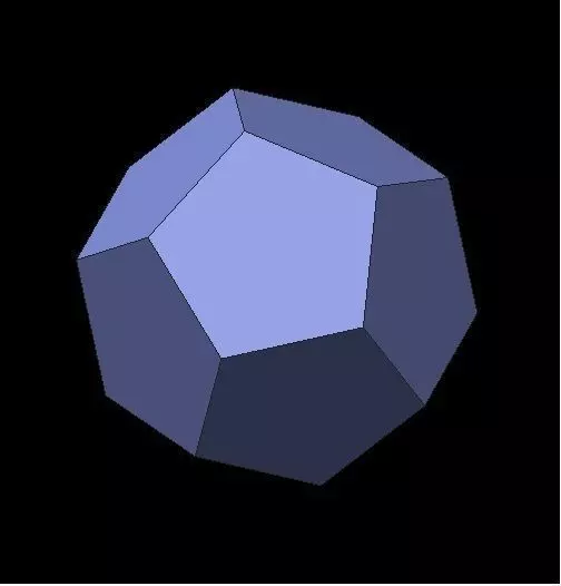 Dodecahedron polygon Free 3D model_0
