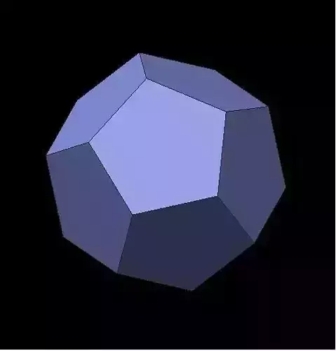 Dodecahedron polygon Free 3D model