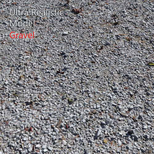 Ultra realistic Gravel White Scan 3D model
