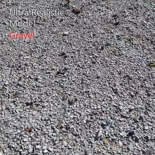 Ultra realistic Gravel White Scan 3D model