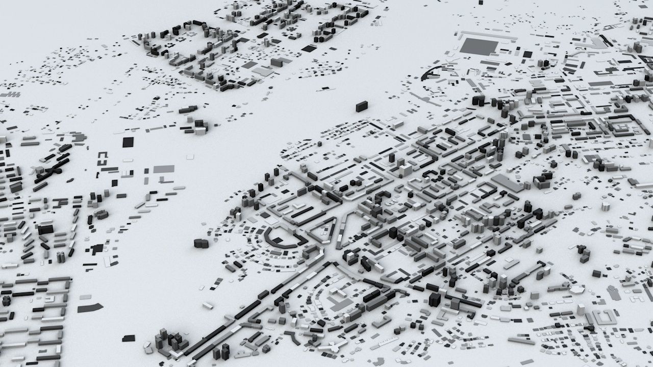 Yerevan Streets and Buildings 3D model_3