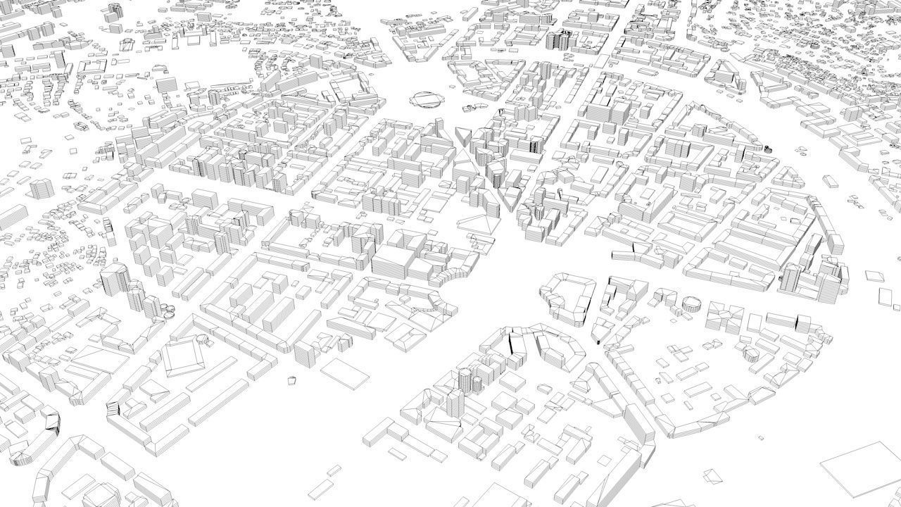 Yerevan Streets and Buildings 3D model_11