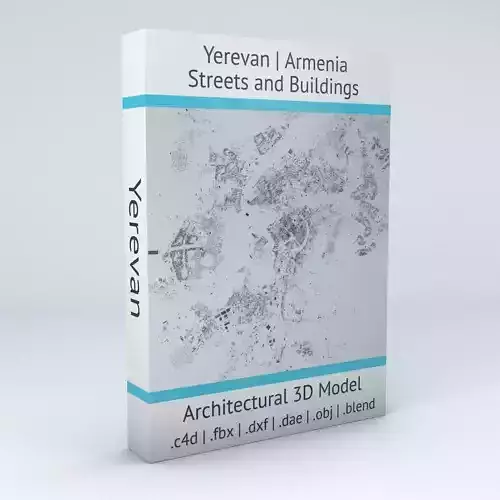 Yerevan Streets and Buildings 3D model