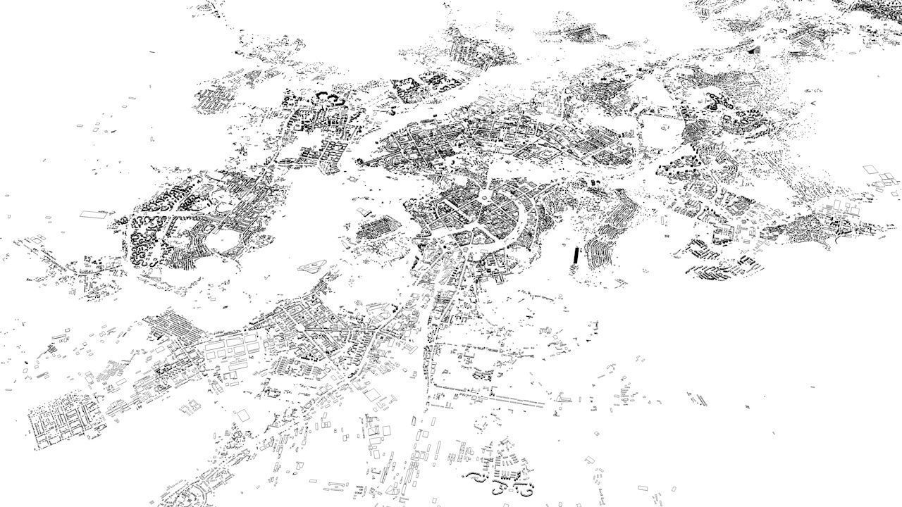 Yerevan Streets and Buildings 3D model_10