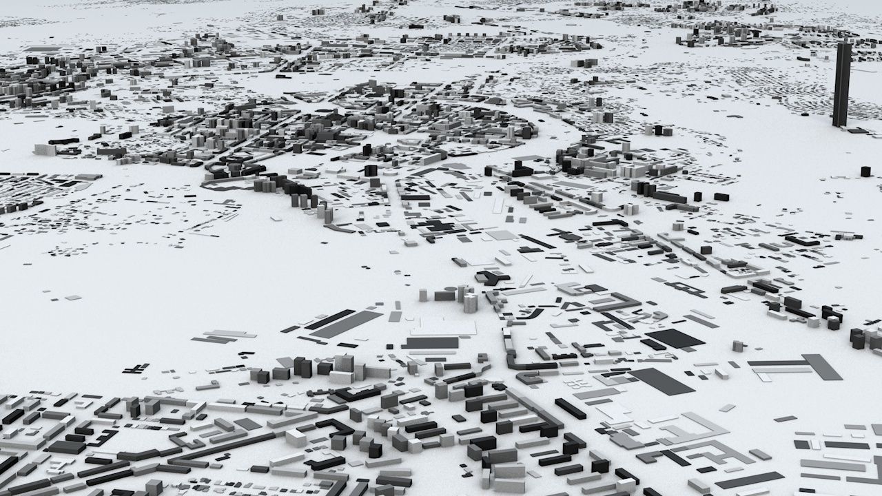 Yerevan Streets and Buildings 3D model_5