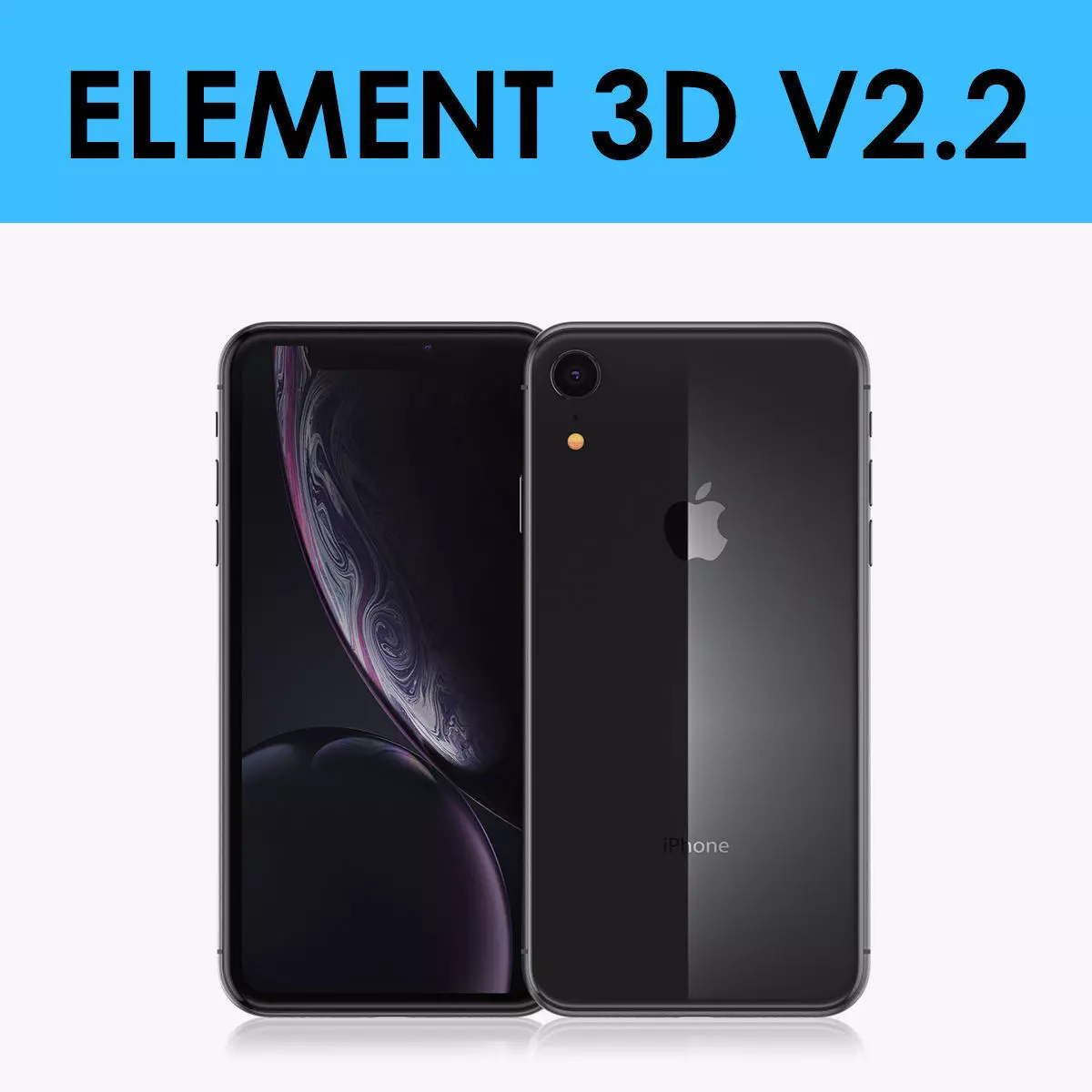 iPhone XR Black 3D model
