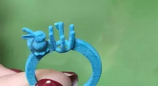 Bunny ring 3D print model