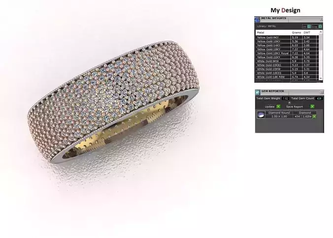 3d Mode Wedding ring 3D print model