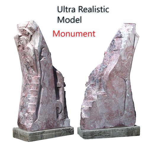 Ultra realistic Monument Scan Low-poly 3D model