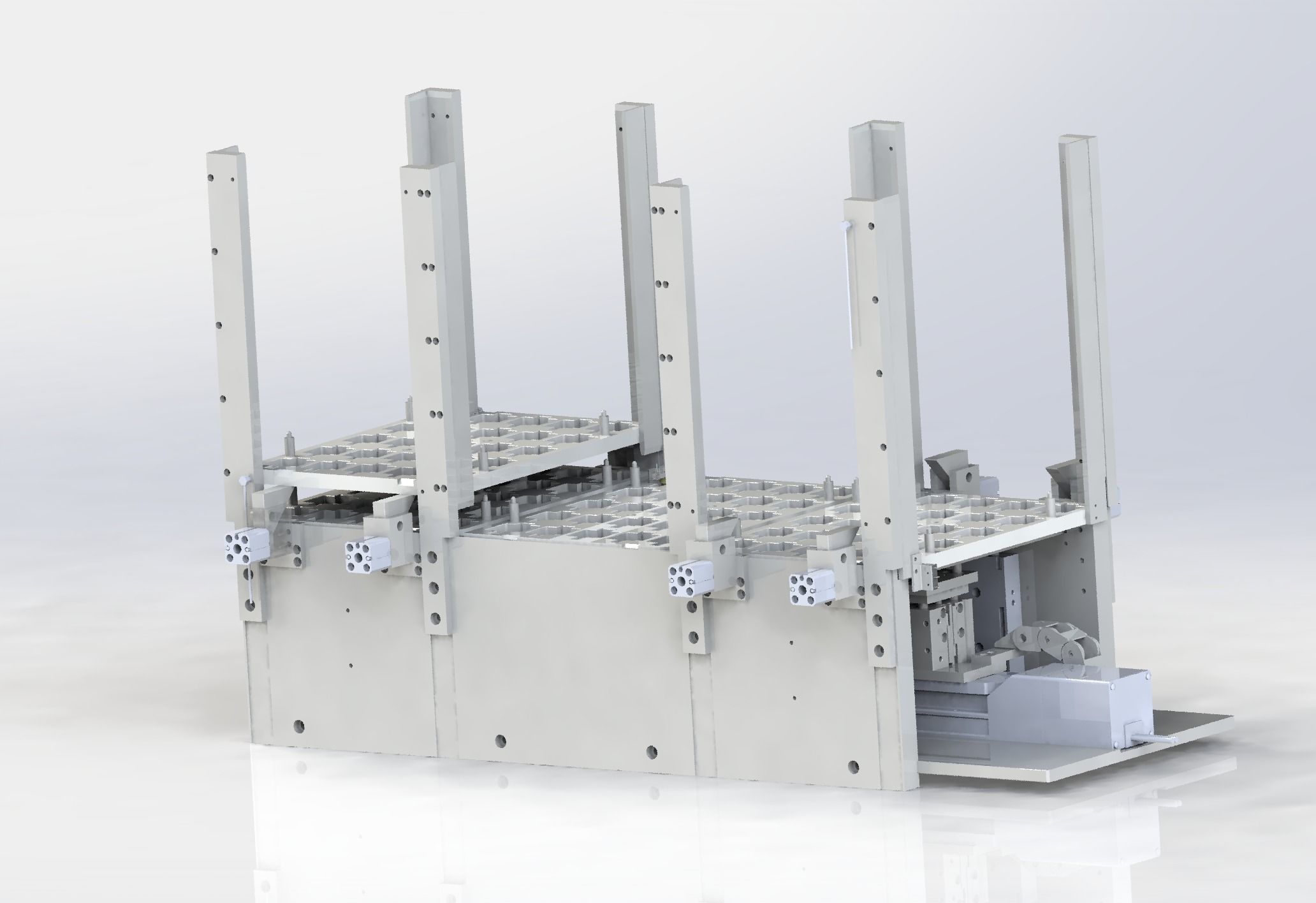Automatic tray stacking feeding machine 3D model_2