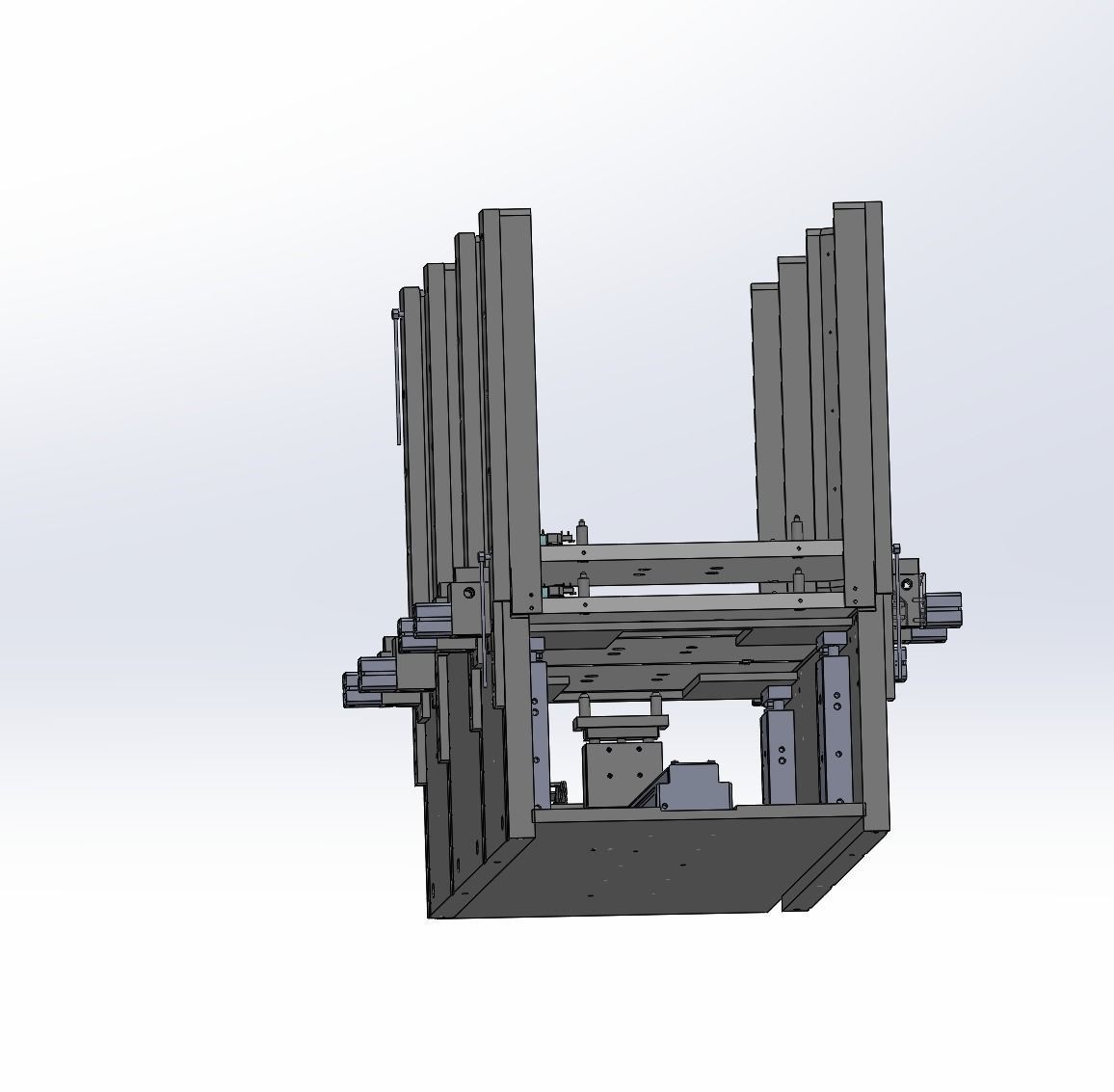 Automatic tray stacking feeding machine 3D model_4