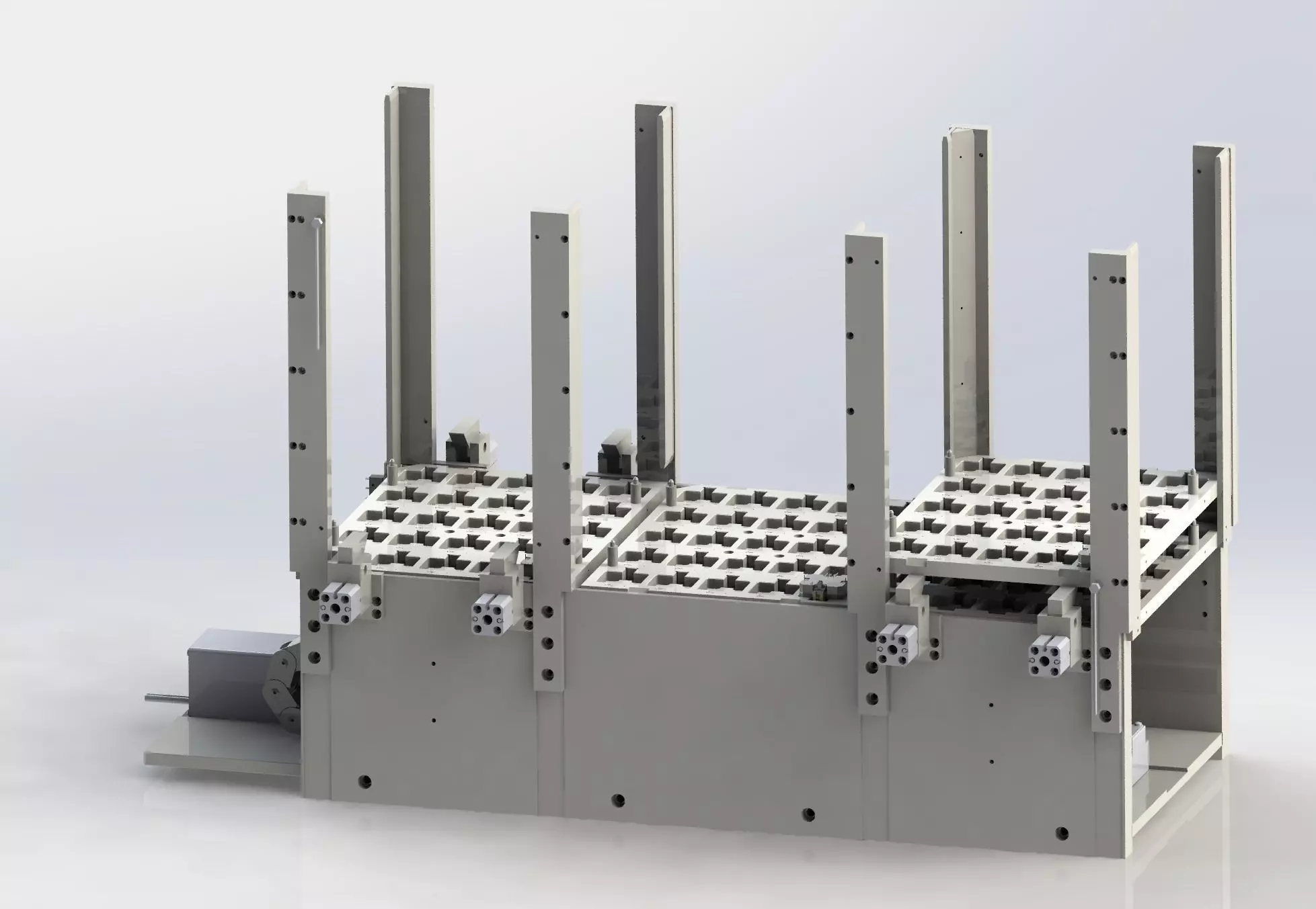 Automatic tray stacking feeding machine 3D model_0