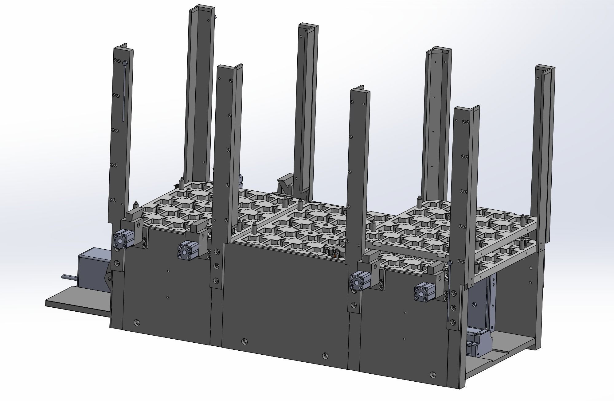 Automatic tray stacking feeding machine 3D model_1