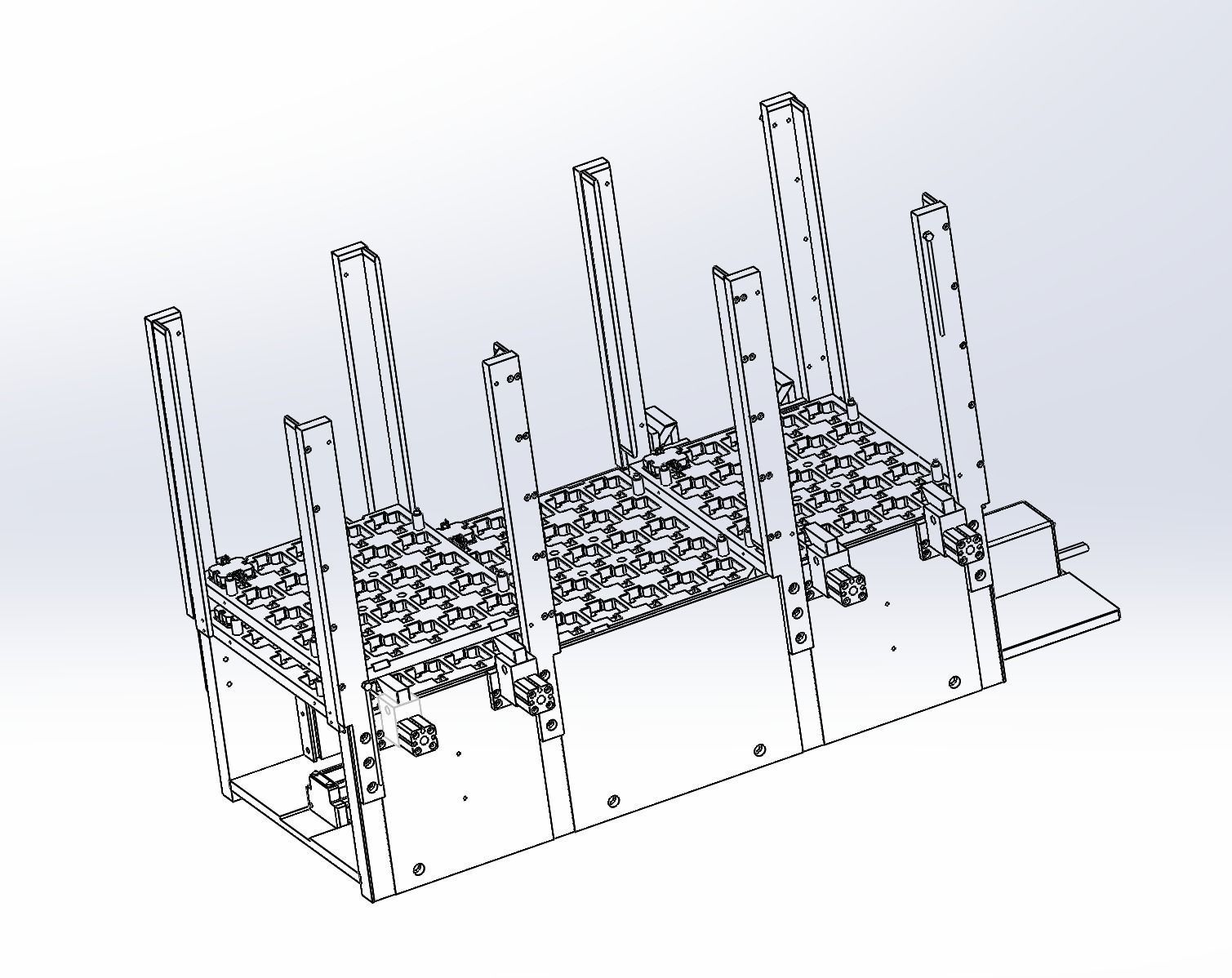 Automatic tray stacking feeding machine 3D model_10
