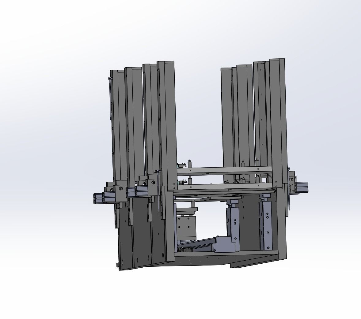 Automatic tray stacking feeding machine 3D model_5