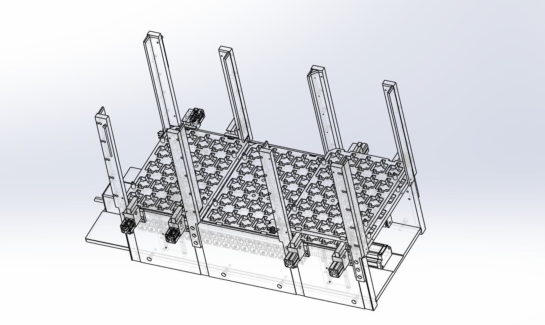 Automatic tray stacking feeding machine 3D model_11
