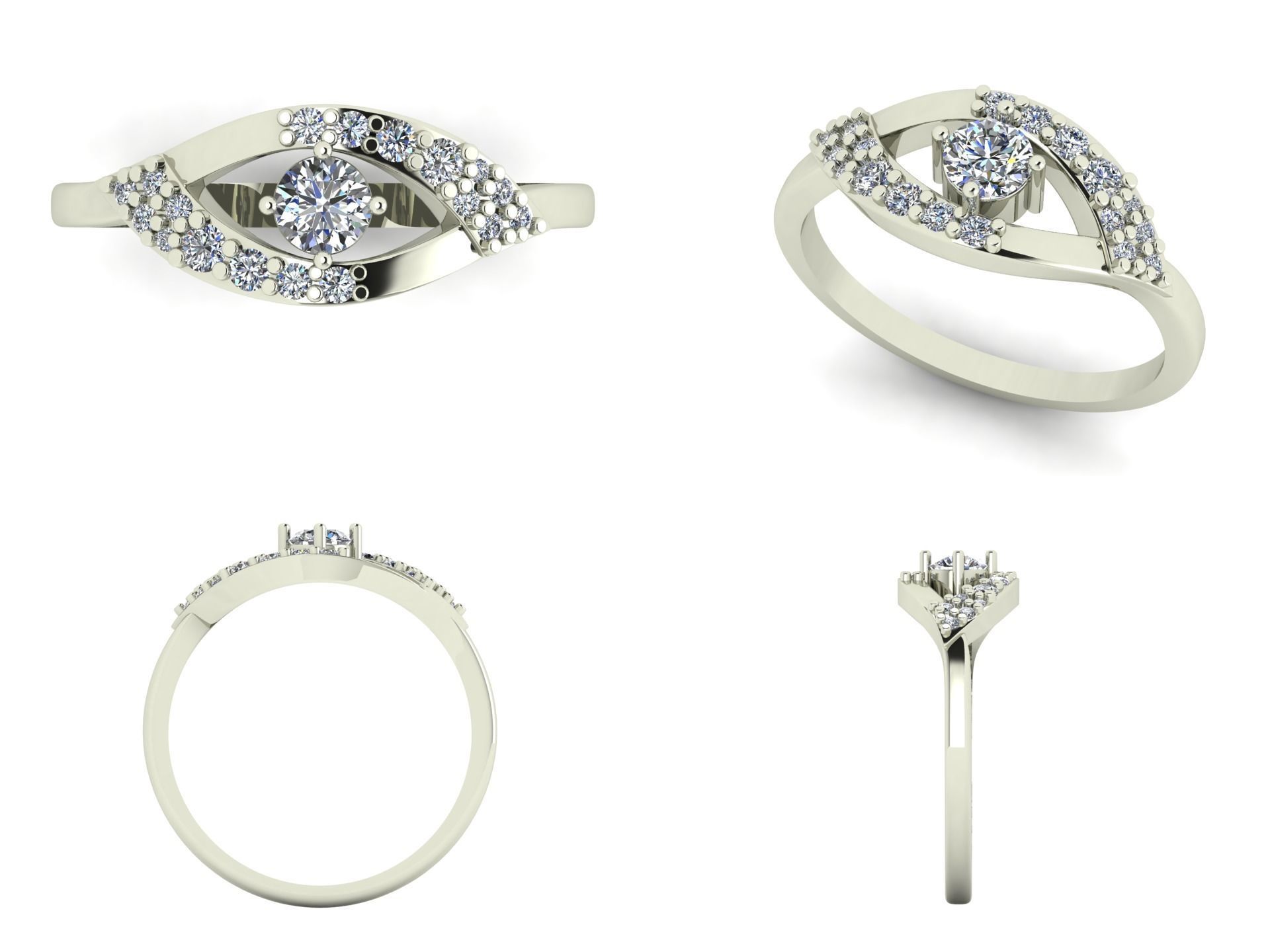 Ring n 11  3D print model_4