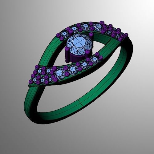 Ring n 11  3D print model_2
