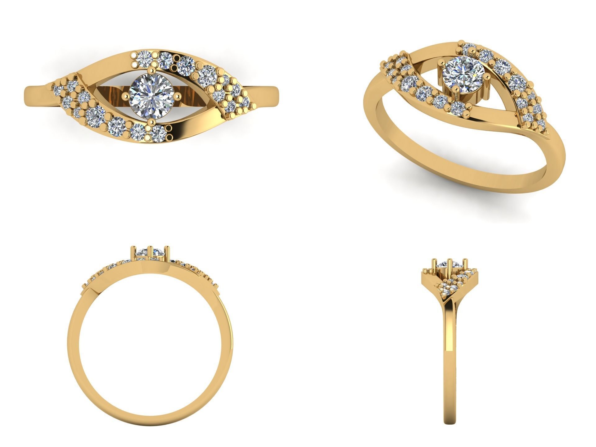 Ring n 11  3D print model_5