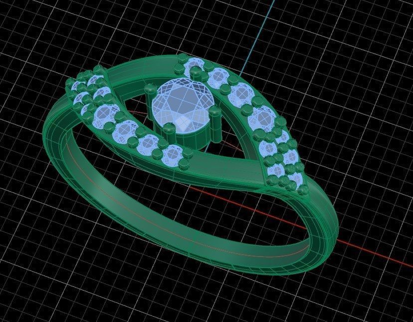 Ring n 11  3D print model_9