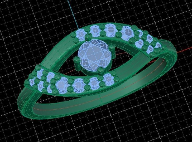 Ring n 11  3D print model_8