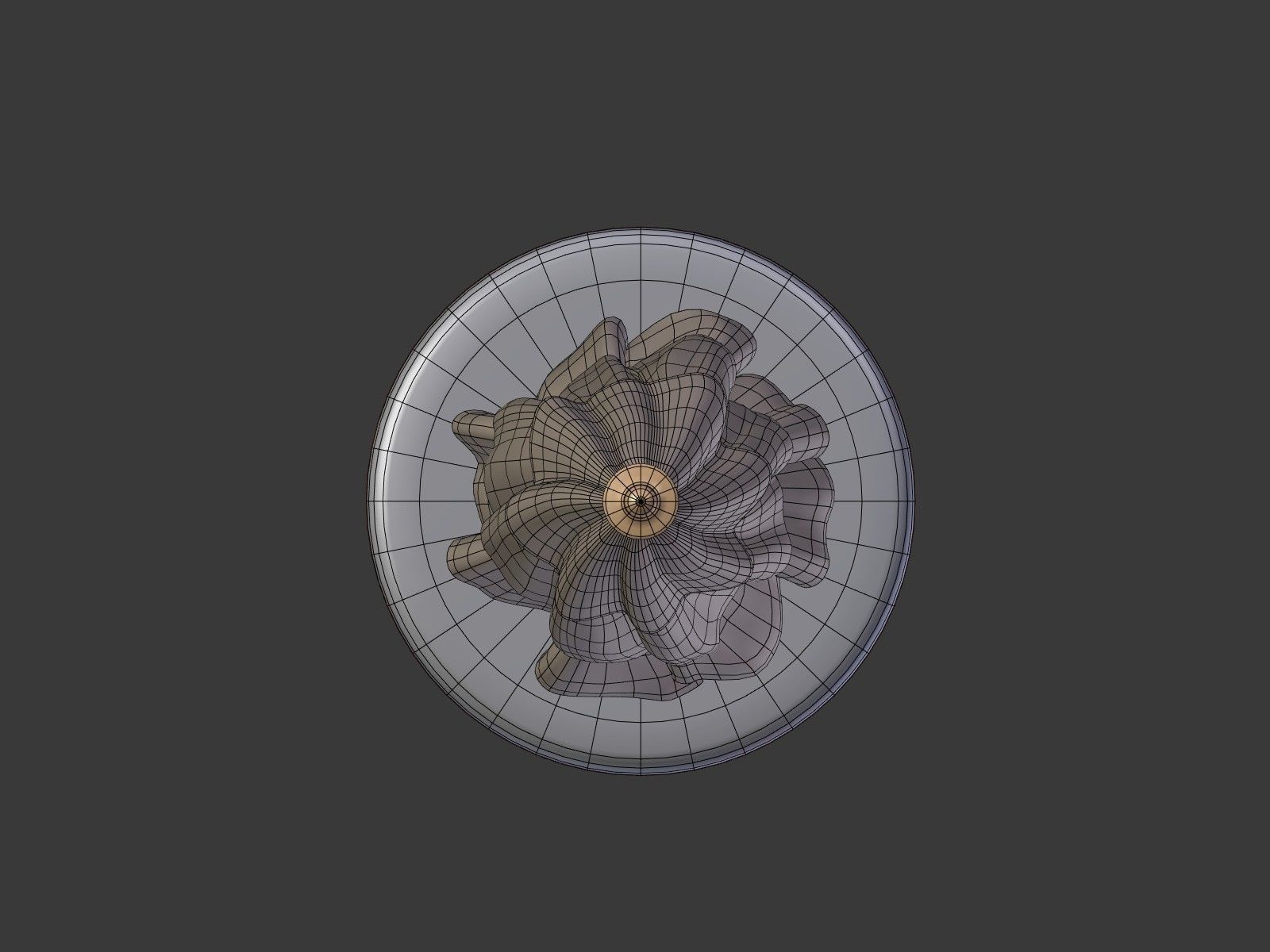 Umbrella Patio Parasol 1 Low-poly 3D model_17