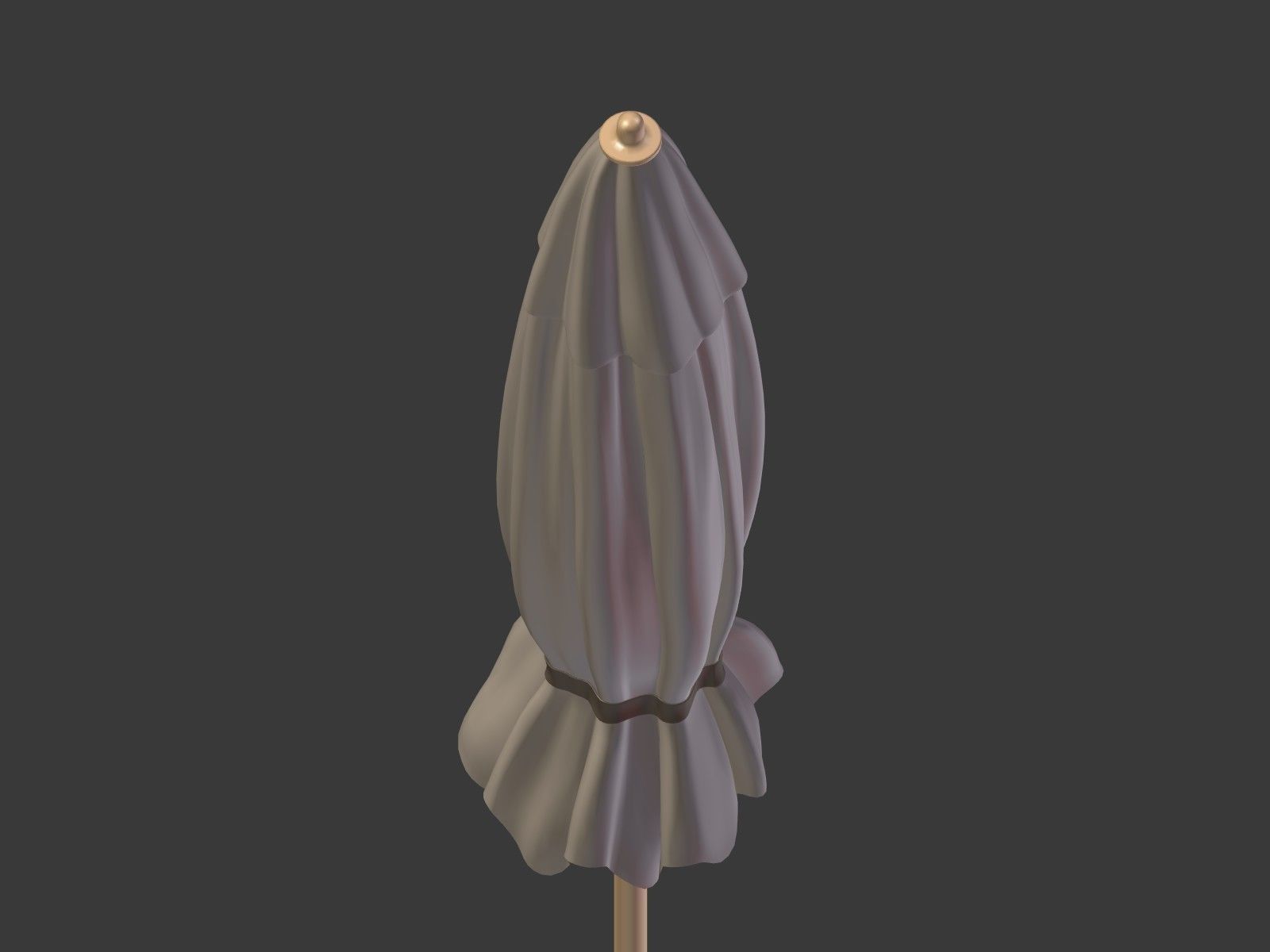 Umbrella Patio Parasol 1 Low-poly 3D model_14