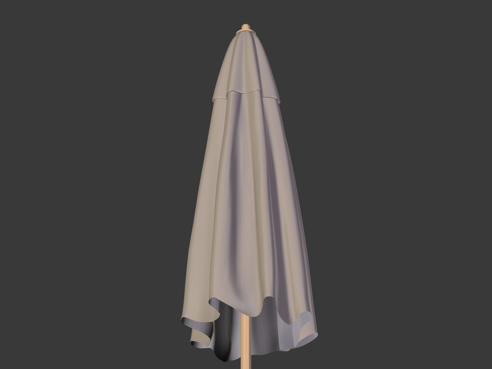 Umbrella Patio Parasol 1 Low-poly 3D model_18