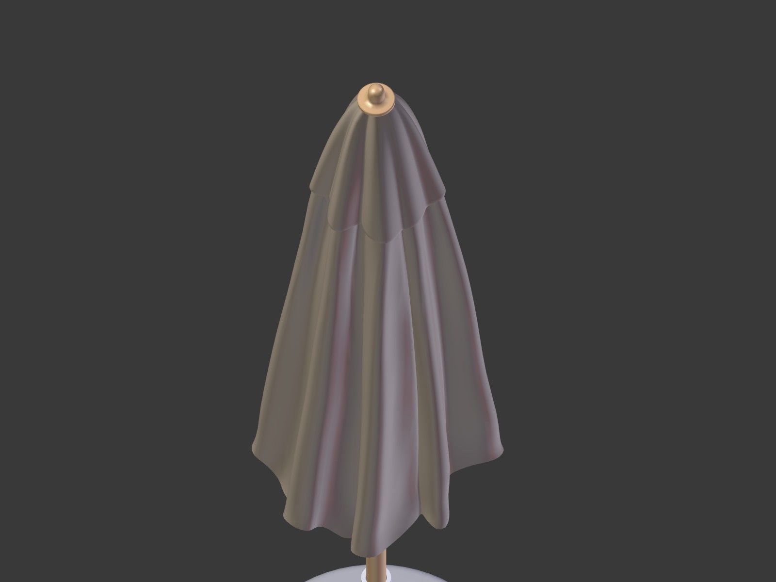 Umbrella Patio Parasol 1 Low-poly 3D model_20